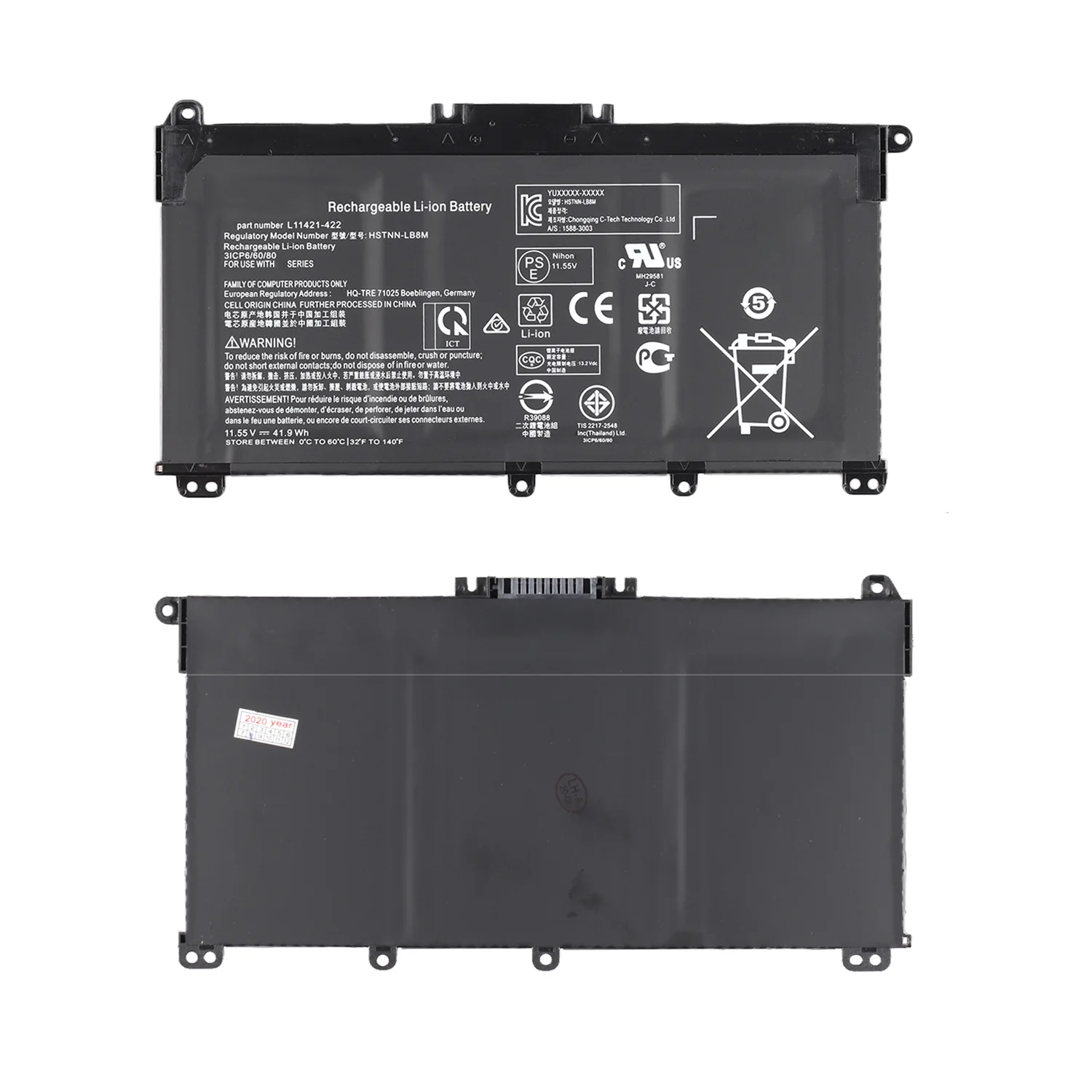 HT03XL 11.55V 41.9Wh Li-ion Laptop Battery for HP Pavilion 14-CE, 15-CS, 15-DA, 250 G7 product image 6