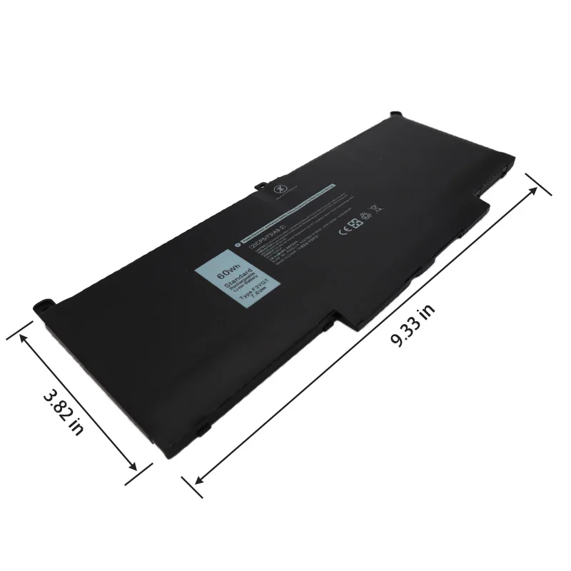 7.6V F3YGT Laptop Battery Pack 60Wh Li-ion Rechargeable for Dell Latitude 12 7280 7290 13 7380 7390 P29S002 product image 2
