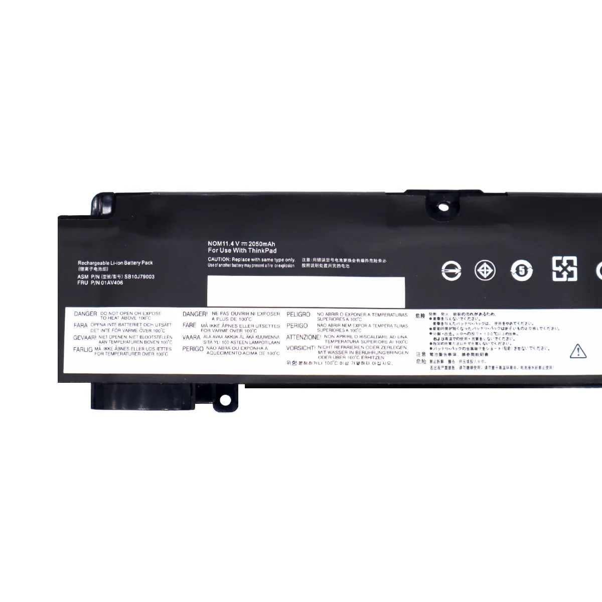 11.4V 01AV406 Laptop Battery 2050mAh Li-ion Polymer for Lenovo ThinkPad T460S T470S Series product image 2