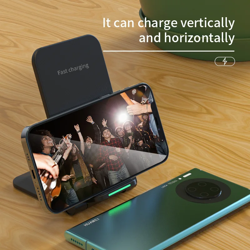 Foldable Wireless Charger Stand – 15W Qi Fast Charging Pad for Mobile Phones product image 6
