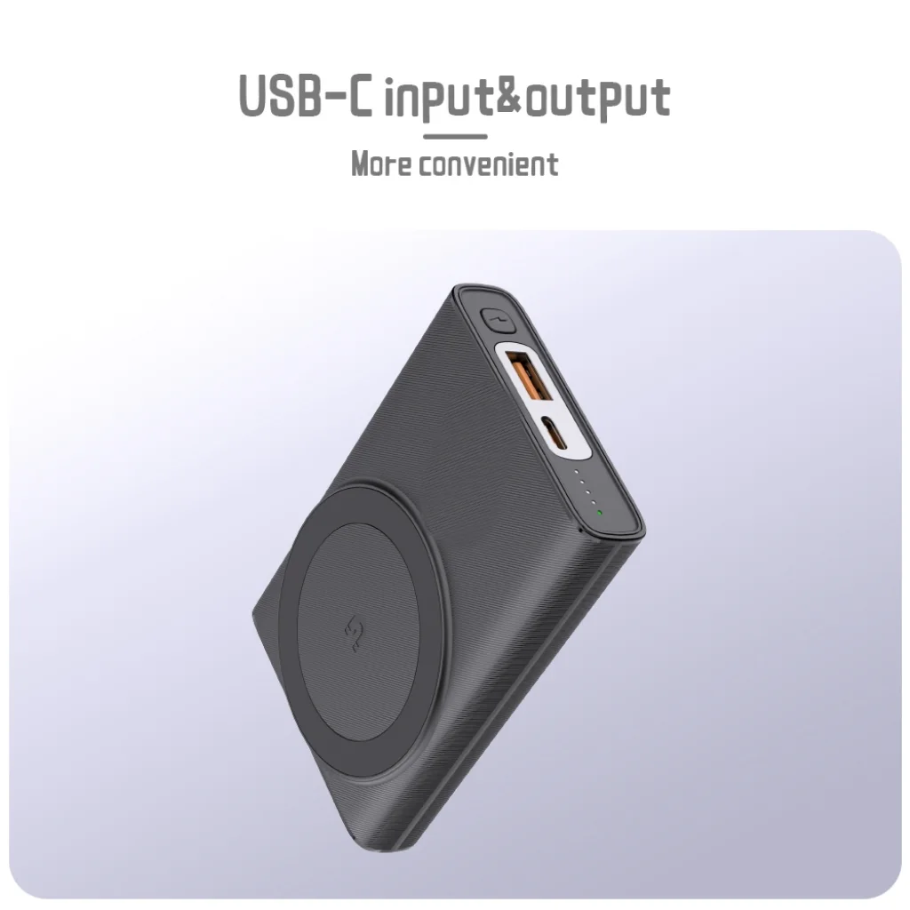 Mini 2 in 1 10000mAh Magnetic Wireless Power Bank with Mobile Holder 15W Fast Charging product image 5