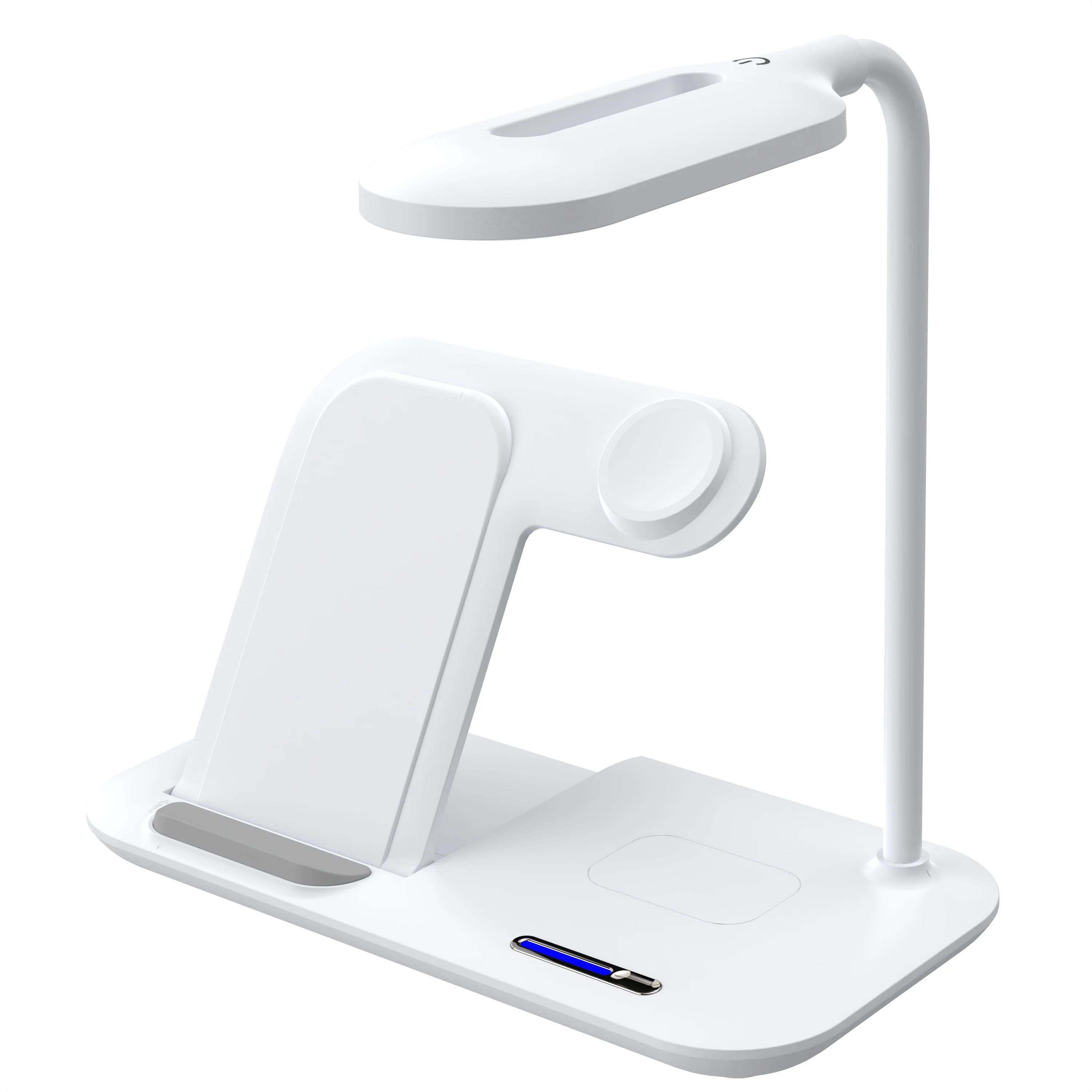 T60 Folding Stand 5-in-1 Wireless Charger with LED Desk Light – 15W Fast Charging Station for Phone, Watch, and Earphones product image 4