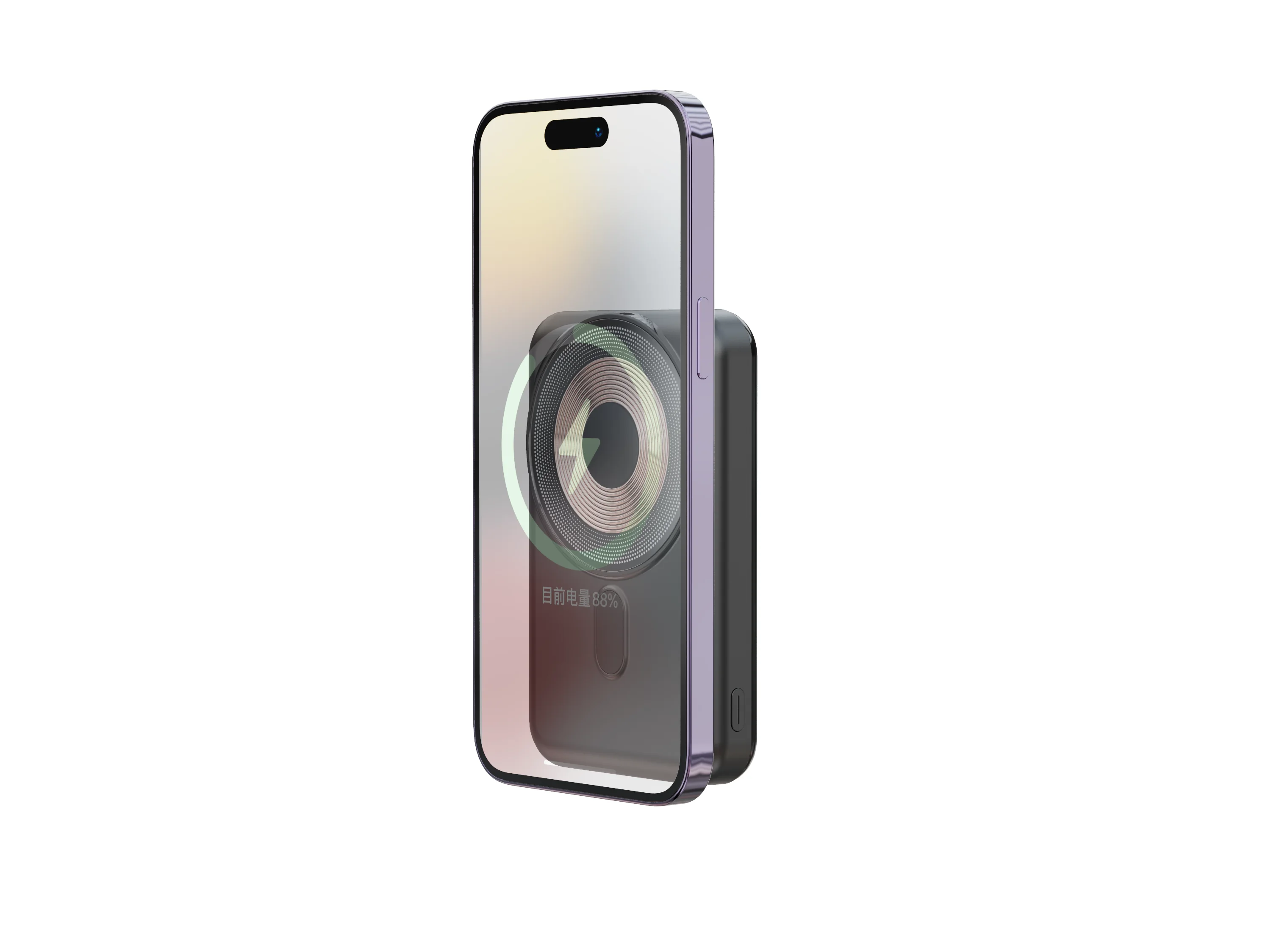 10000mAh Magnetic Wireless Power Bank with USB-C PD and Micro USB product image 2