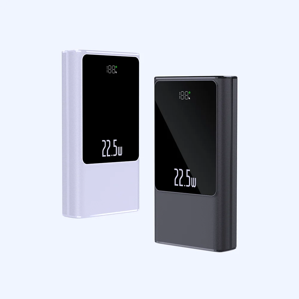 5000mAh/10000mAh LED Display Power Bank 22.5W for Wholesale and OEM