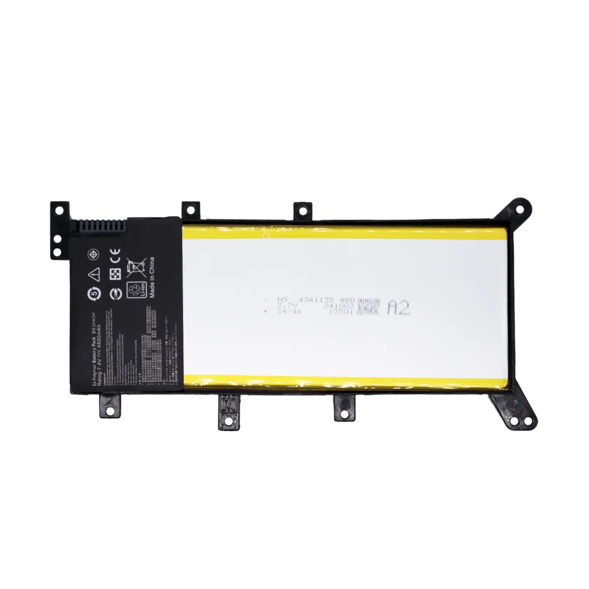 7.4V C21N1347 Laptop Battery for Asus A555L X555LD X555LA W519L F555L FL5800L R556L – 4800mAh Li-ion Polymer