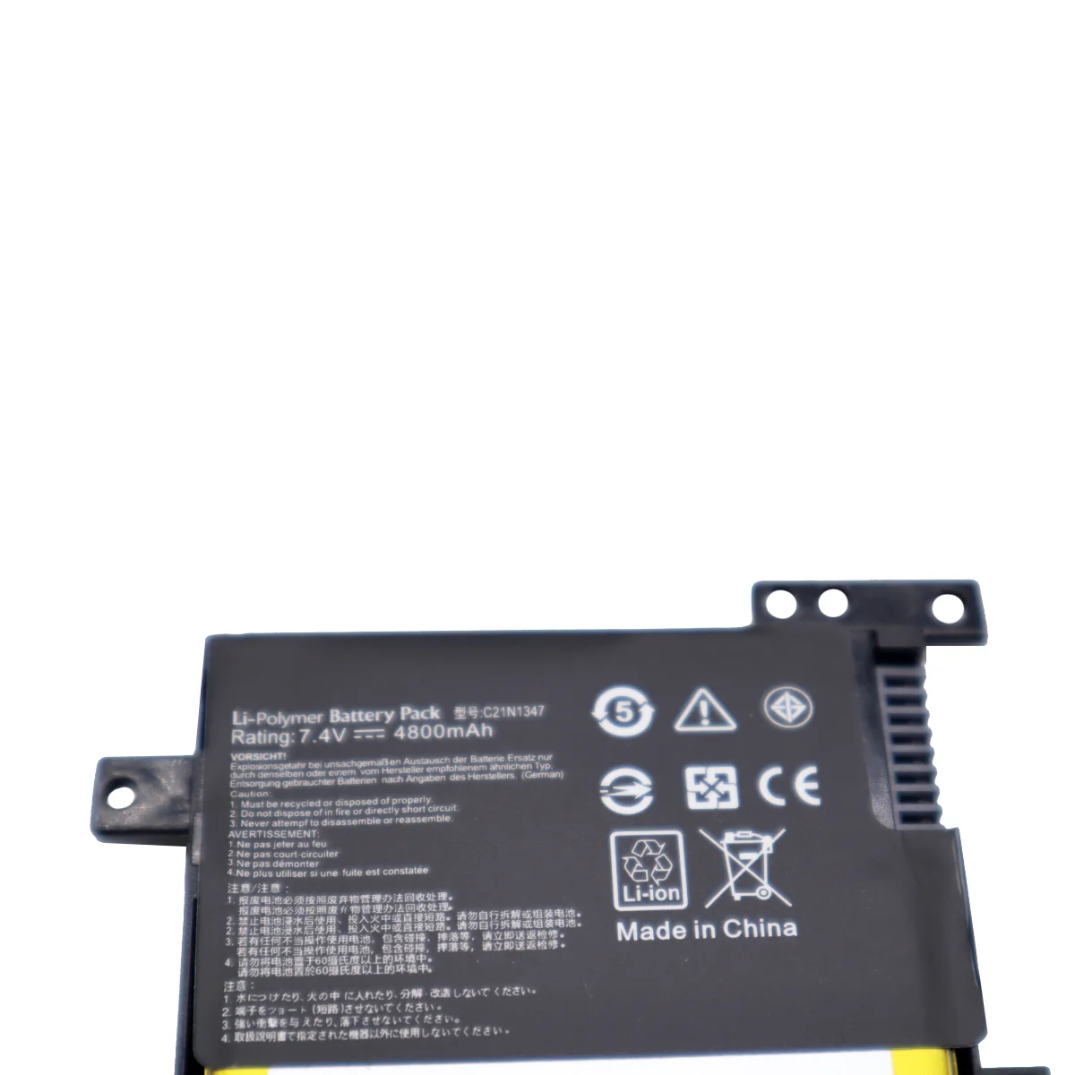 7.4V C21N1347 Laptop Battery for Asus A555L X555LD X555LA W519L F555L FL5800L R556L – 4800mAh Li-ion Polymer product image 2