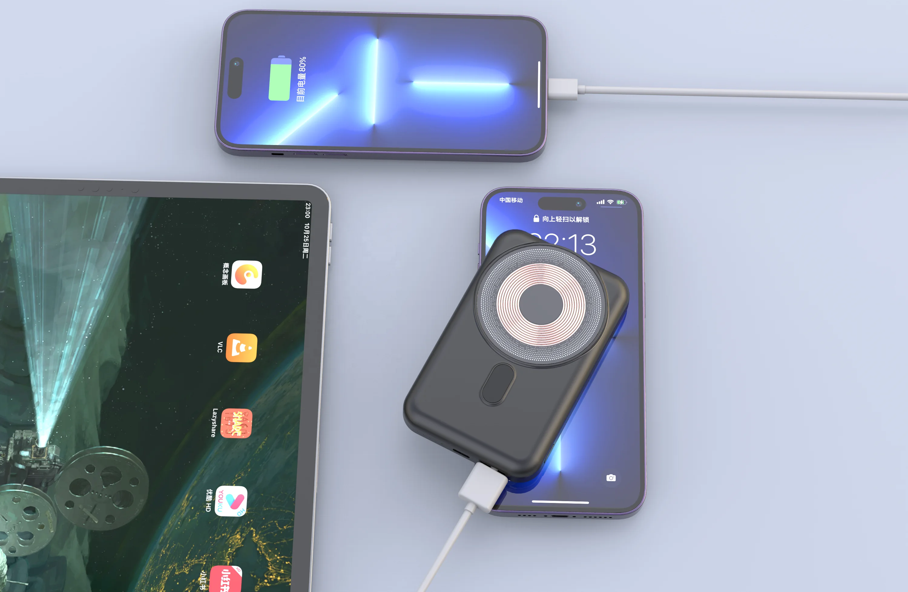 10000mAh Magnetic Wireless Power Bank with 20W PD Output for iPhone product image 6