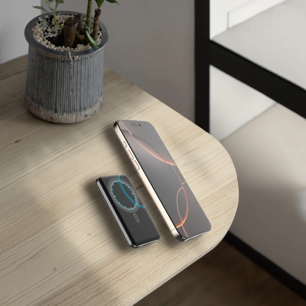 5000mAh Magnetic Wireless Power Bank – Ultra Slim, Aluminum Alloy, 15W Wireless Output product image 4
