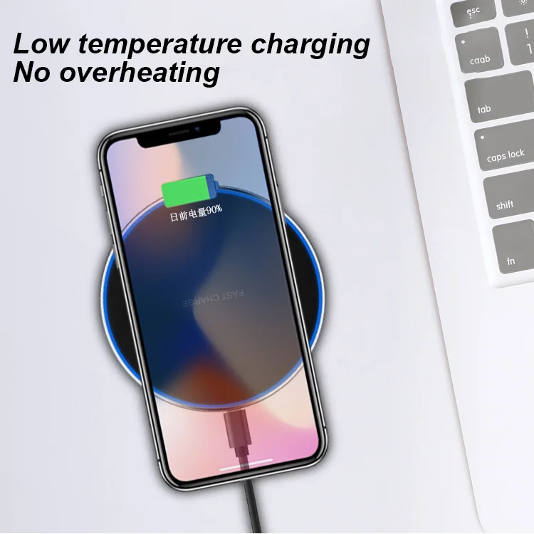 Mackertop SBT-GA68 15W Qi Wireless Charger Pad with LED Indicator and Foreign Object Detection product image 3