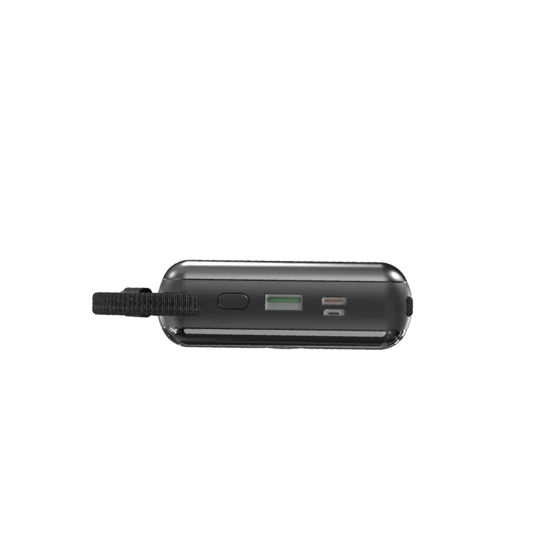 Mini Portable Charger Power Station 10000mAh Fast Charging 18W LED Display Type C Input Built-In Charging Cable Li-Polymer product image 3